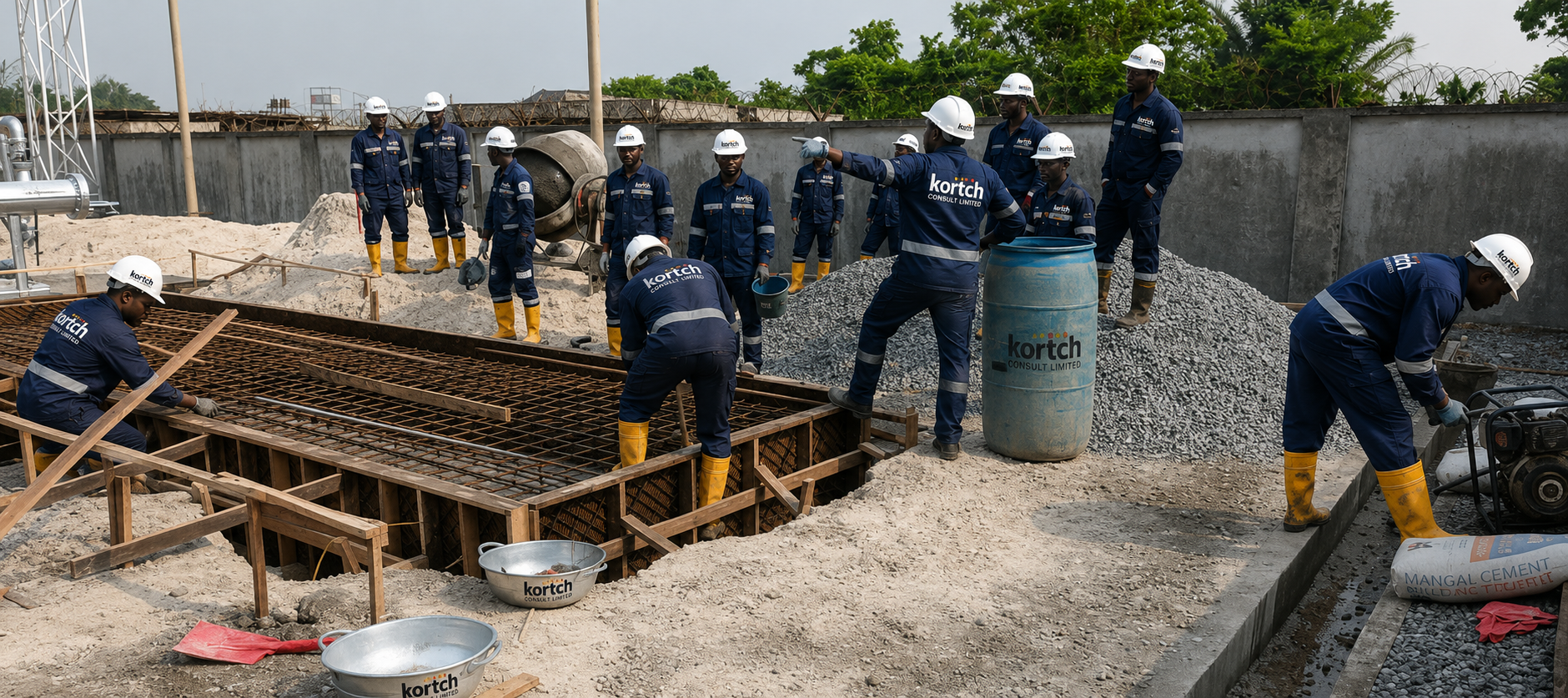 Kortch engineers on civil works