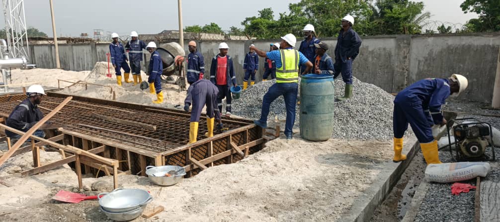 Metering skid foundation works on a Kortch-delivered energy infrastructure project