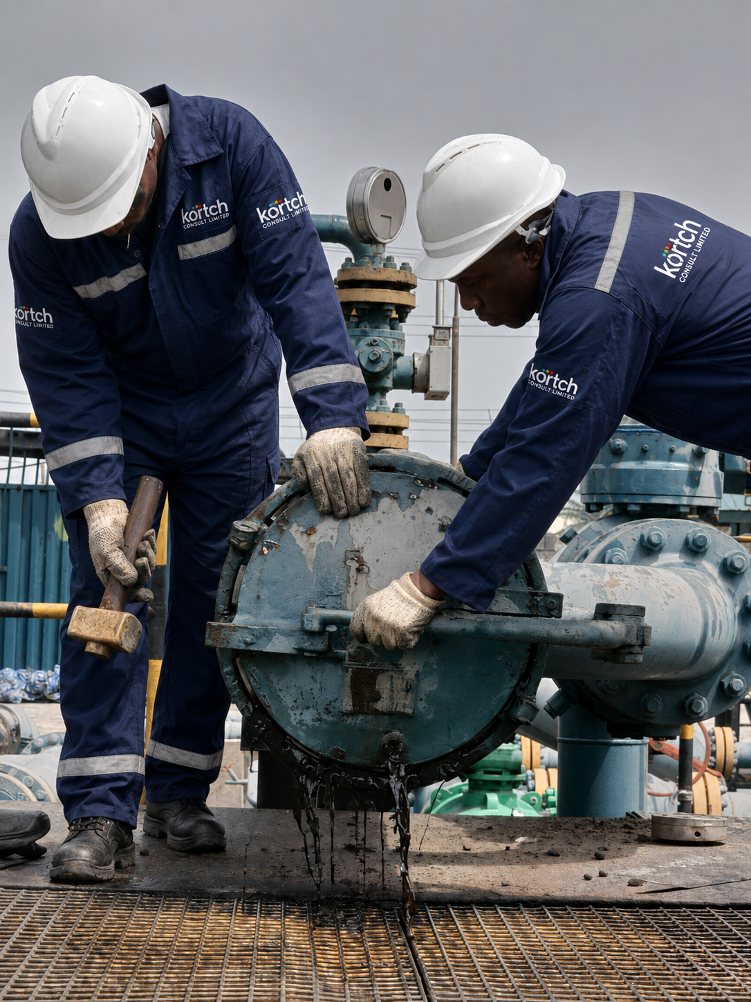 Kortch field engineers performing asset maintenance