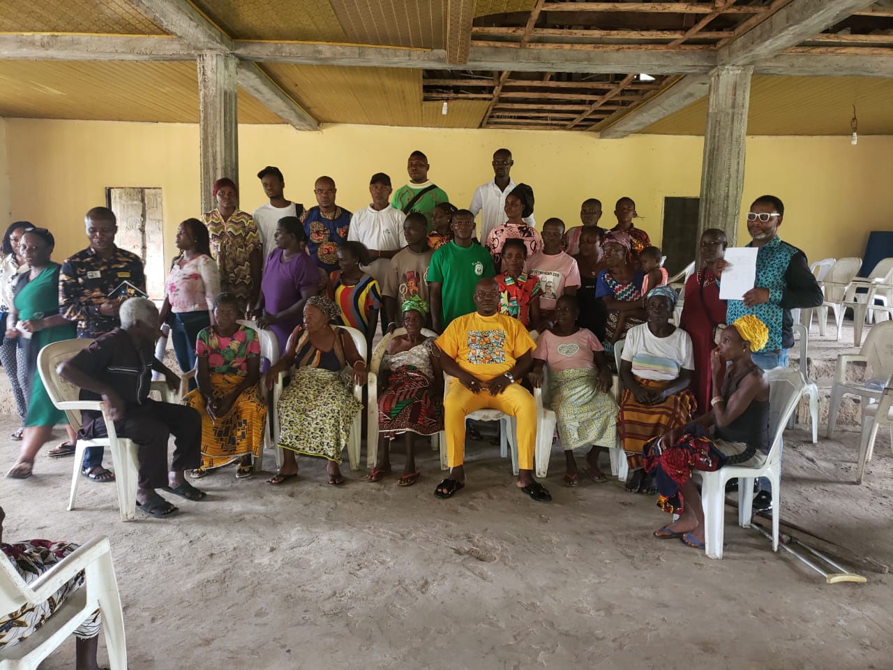 Kortch team with community leaders and residents after a stakeholder engagement session